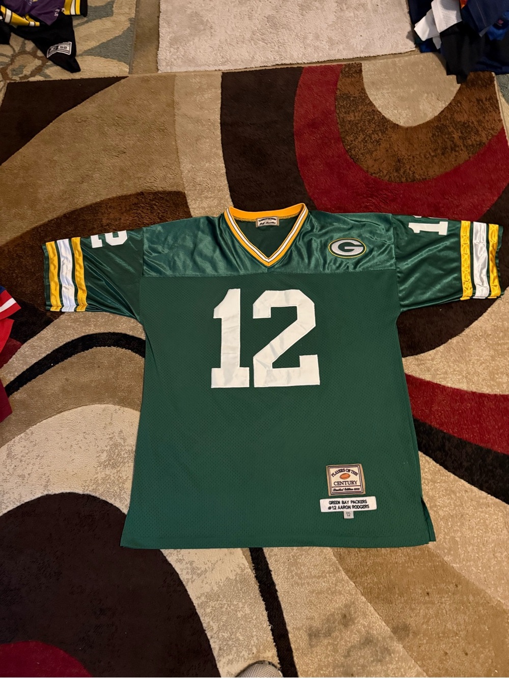 NFL Green Bay Packers, Aaron Rodgers player of the century football jersey